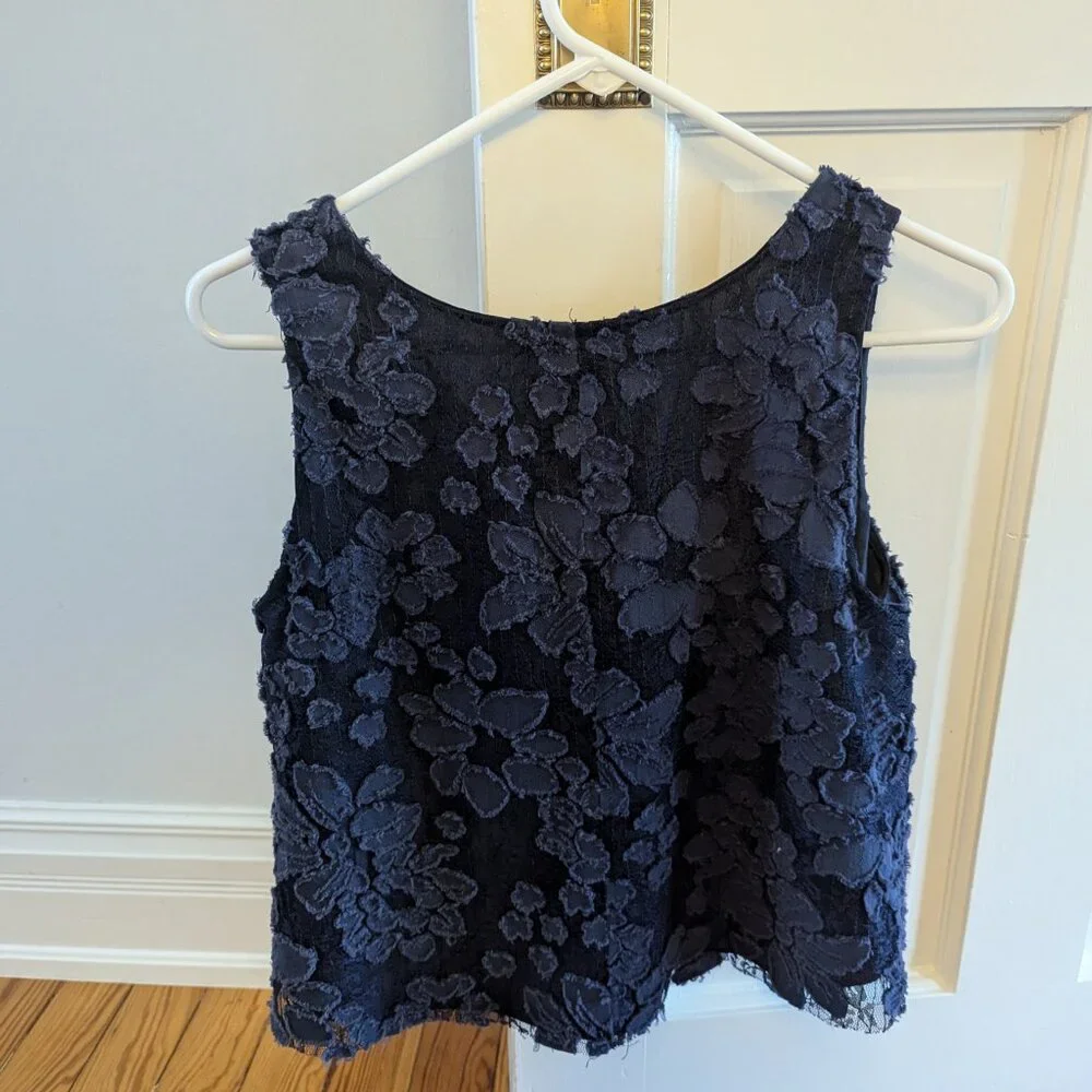 Anthropologie Maeve Cropped Swing Top (Size XS) - Picture 2 of 4